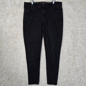 Democracy Jeans Womens 14 Black Skinny Ab Technology Stretch Denim Everyday Fit‎